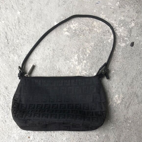 Fendi Zucchino Monogram Pochette bag - Picture 1 of 12